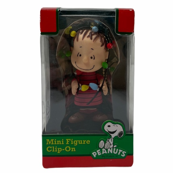 Vintage Holiday Linus Peanuts Christmas Ornament Clip Rare Retired